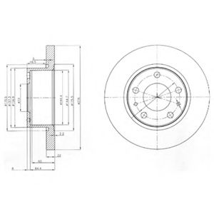 Тормозной диск DELPHI BG3752