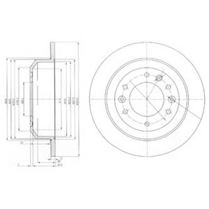 Тормозной диск DELPHI BG4138