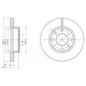 Тормозной диск DELPHI BG4195