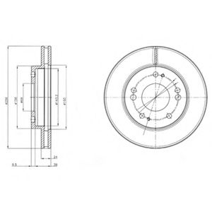 Тормозной диск DELPHI BG4197