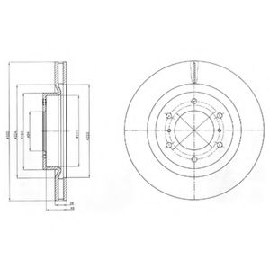 Тормозной диск DELPHI BG4228