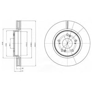 Тормозной диск DELPHI BG4250