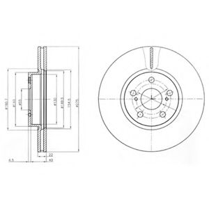 Тормозной диск DELPHI BG4277
