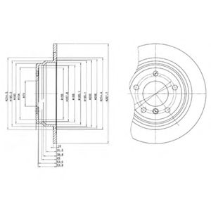 Тормозной диск DELPHI BG3044