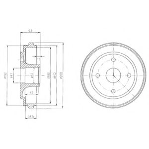 Тормозной барабан DELPHI BF474