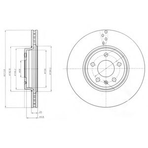 Тормозной диск DELPHI BG4079C