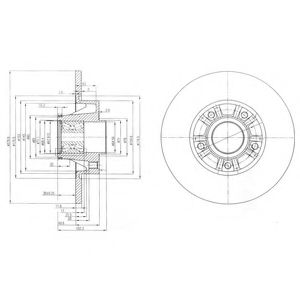 Тормозной диск DELPHI BG9031RSC