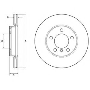 Тормозной диск DELPHI BG4668C