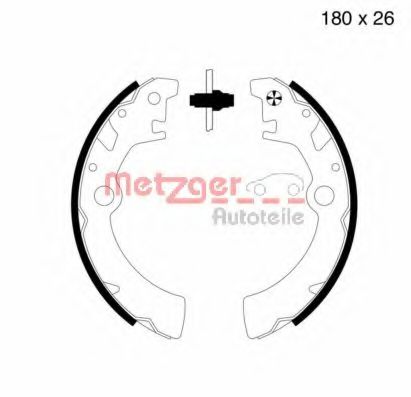 Комплект тормозных колодок METZGER MG 755