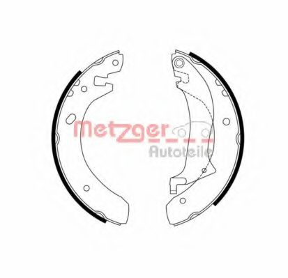Комплект тормозных колодок METZGER MG 972