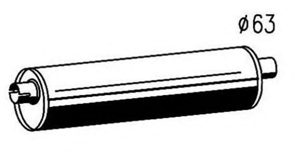 Средний / конечный глушитель ОГ MAGNETI MARELLI 391338015086