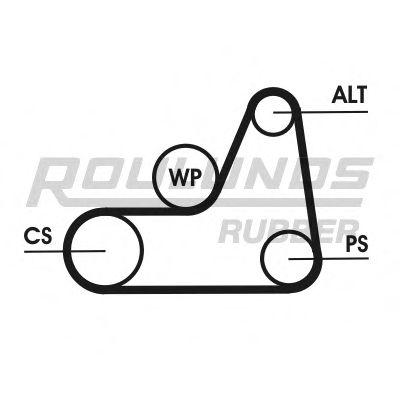 Поликлиновой ременный комплект ROULUNDS RUBBER 6K1042T1