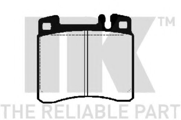Комплект тормозных колодок, дисковый тормоз NK 223324