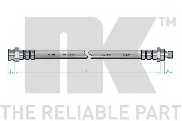Тормозной шланг NK 852627