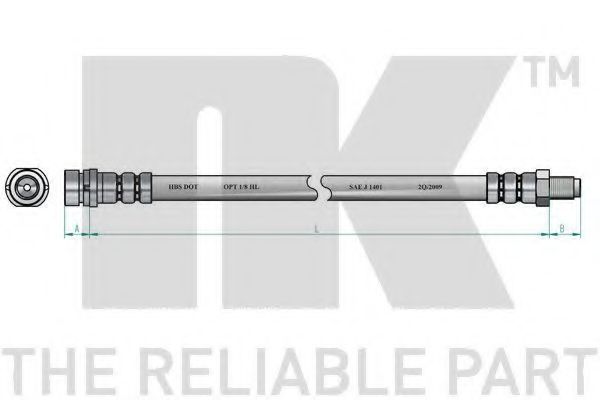 Тормозной шланг NK 8525120