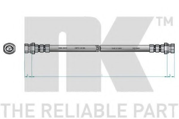 Тормозной шланг NK 853948