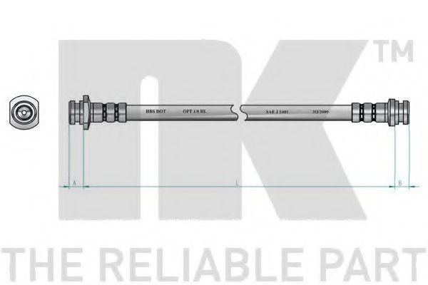 Тормозной шланг NK 855018
