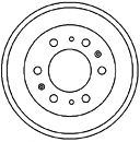 Тормозной барабан MAPCO 35503