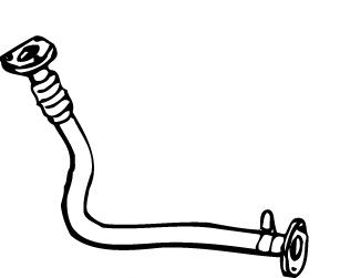 Труба выхлопного газа FONOS 12418