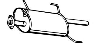 Глушитель выхлопных газов конечный MEFEX 0037