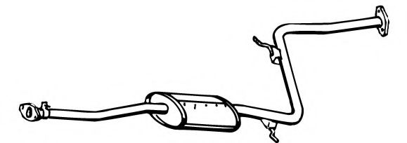 Средний глушитель выхлопных газов FONOS 620841