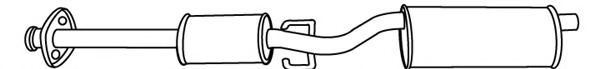 Средний глушитель выхлопных газов FONOS 617141