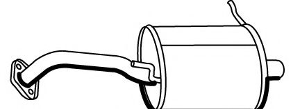 Глушитель выхлопных газов конечный FONOS 620346