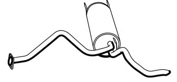 Глушитель выхлопных газов конечный MEFEX 1051