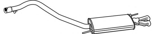 Глушитель выхлопных газов конечный IZAWIT 2314