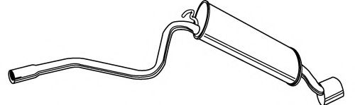 Глушитель выхлопных газов конечный FONOS 610573