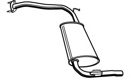 Глушитель выхлопных газов конечный FONOS 620124