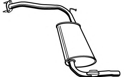 Глушитель выхлопных газов конечный MEFEX 0168