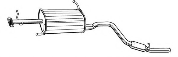 Глушитель выхлопных газов конечный FONOS 618457