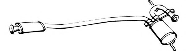 Средний глушитель выхлопных газов EBERSPÄCHER 17387