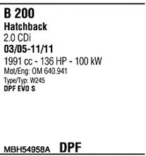 Система выпуска ОГ FONOS MBH54958A
