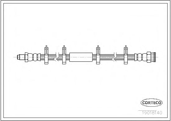 Тормозной шланг CORTECO 19018140