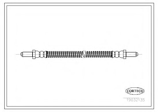Тормозной шланг CORTECO 19032135