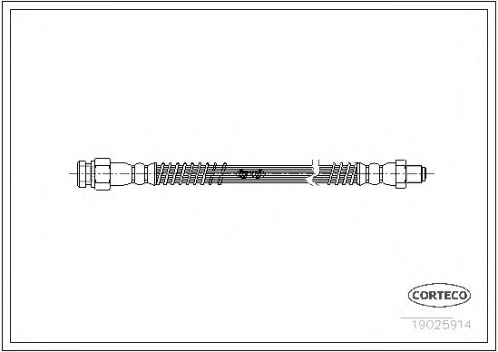 Тормозной шланг CORTECO 19025914