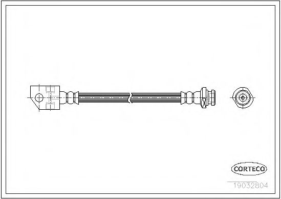 Тормозной шланг CORTECO 19032804