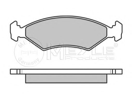 Комплект тормозных колодок, дисковый тормоз MEYLE 025 233 8418/W