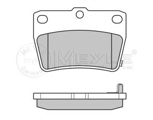Комплект тормозных колодок, дисковый тормоз MEYLE 23658