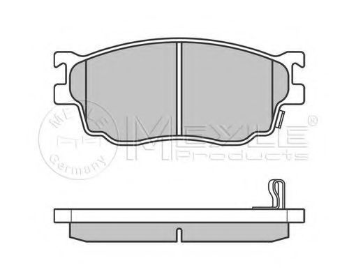 Комплект тормозных колодок, дисковый тормоз MEYLE 23777