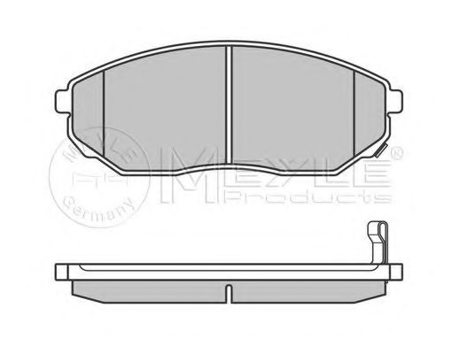 Комплект тормозных колодок, дисковый тормоз MEYLE 24092
