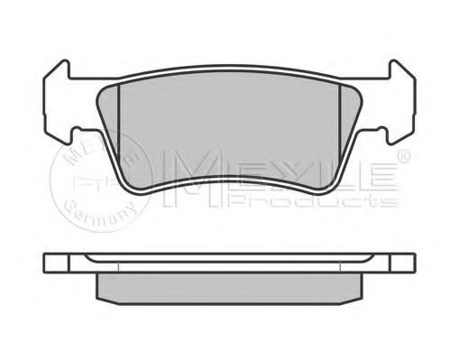 Комплект тормозных колодок, дисковый тормоз MEYLE 24368