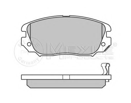 Комплект тормозных колодок, дисковый тормоз MEYLE 24415