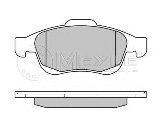 Комплект тормозных колодок, дисковый тормоз MEYLE 23539
