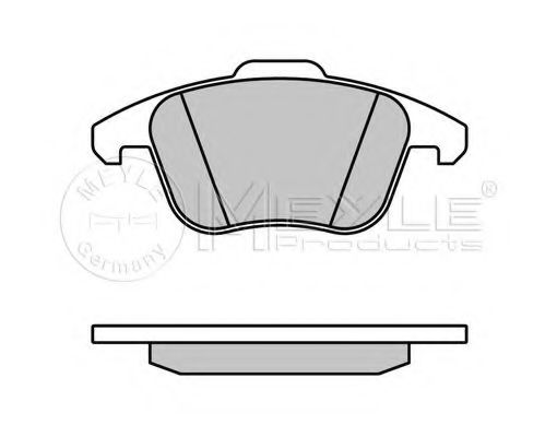 Комплект тормозных колодок, дисковый тормоз MEYLE 24706