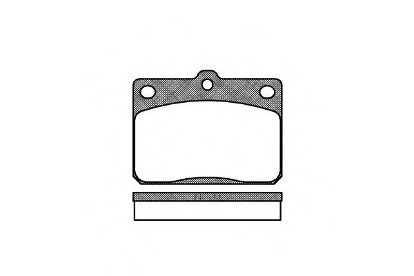 Комплект тормозных колодок, дисковый тормоз REMSA 20703