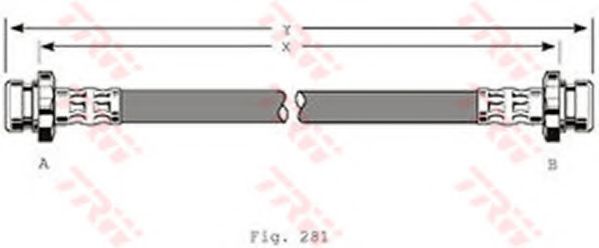 Тормозной шланг TRW PHA213