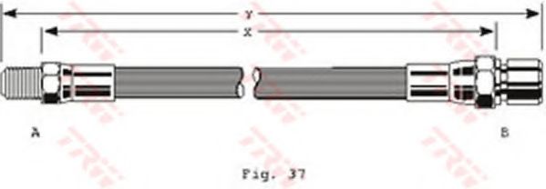 Тормозной шланг TRW PHB219